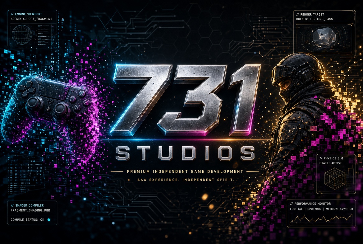 731 Studios — Premium independent game development. AAA experience. Independent spirit.